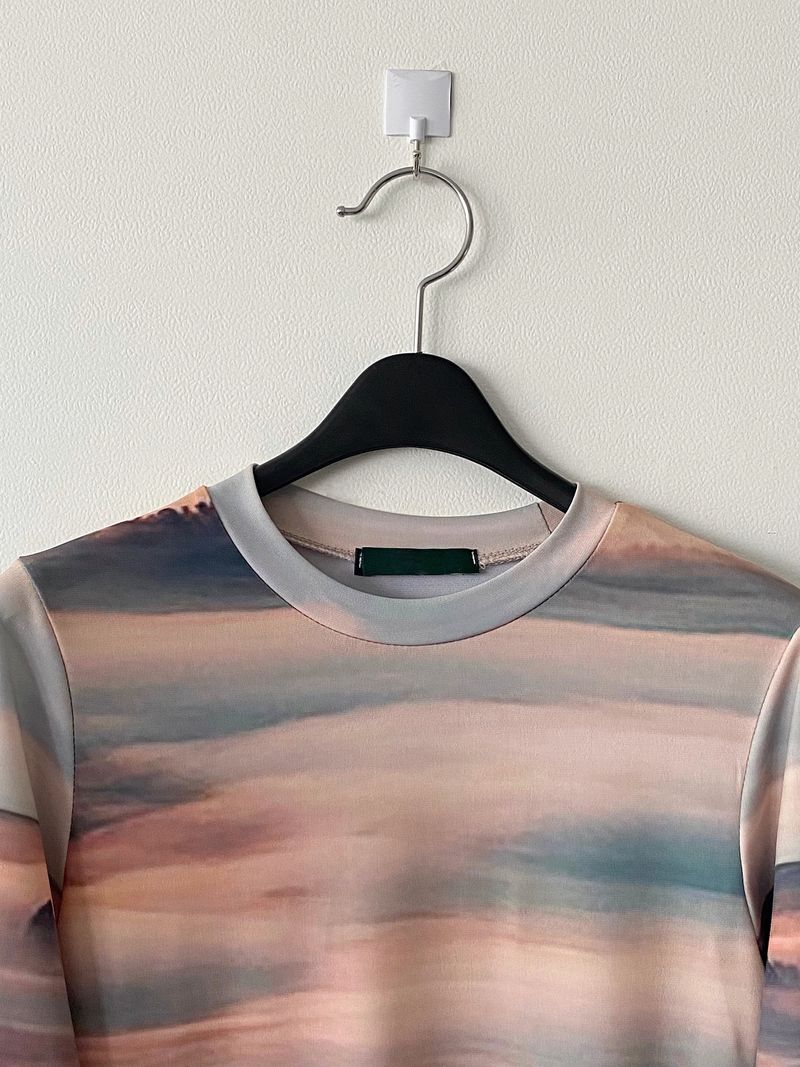 Sunset printing crop T 
