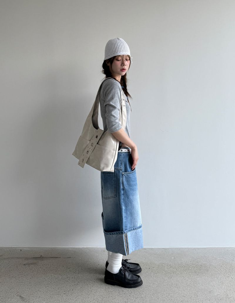 bermuda denim pants