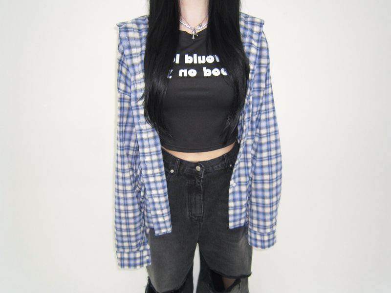 Linen checkered shirt