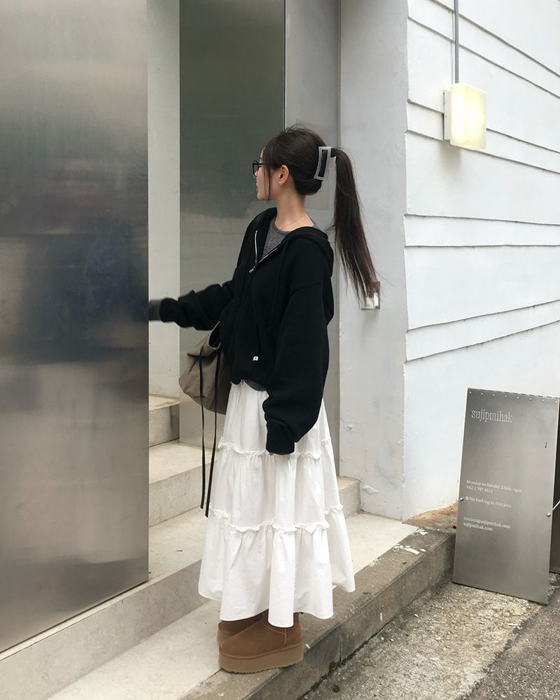 [ORIGINAL] Breeze Knit Hood Zip-Up