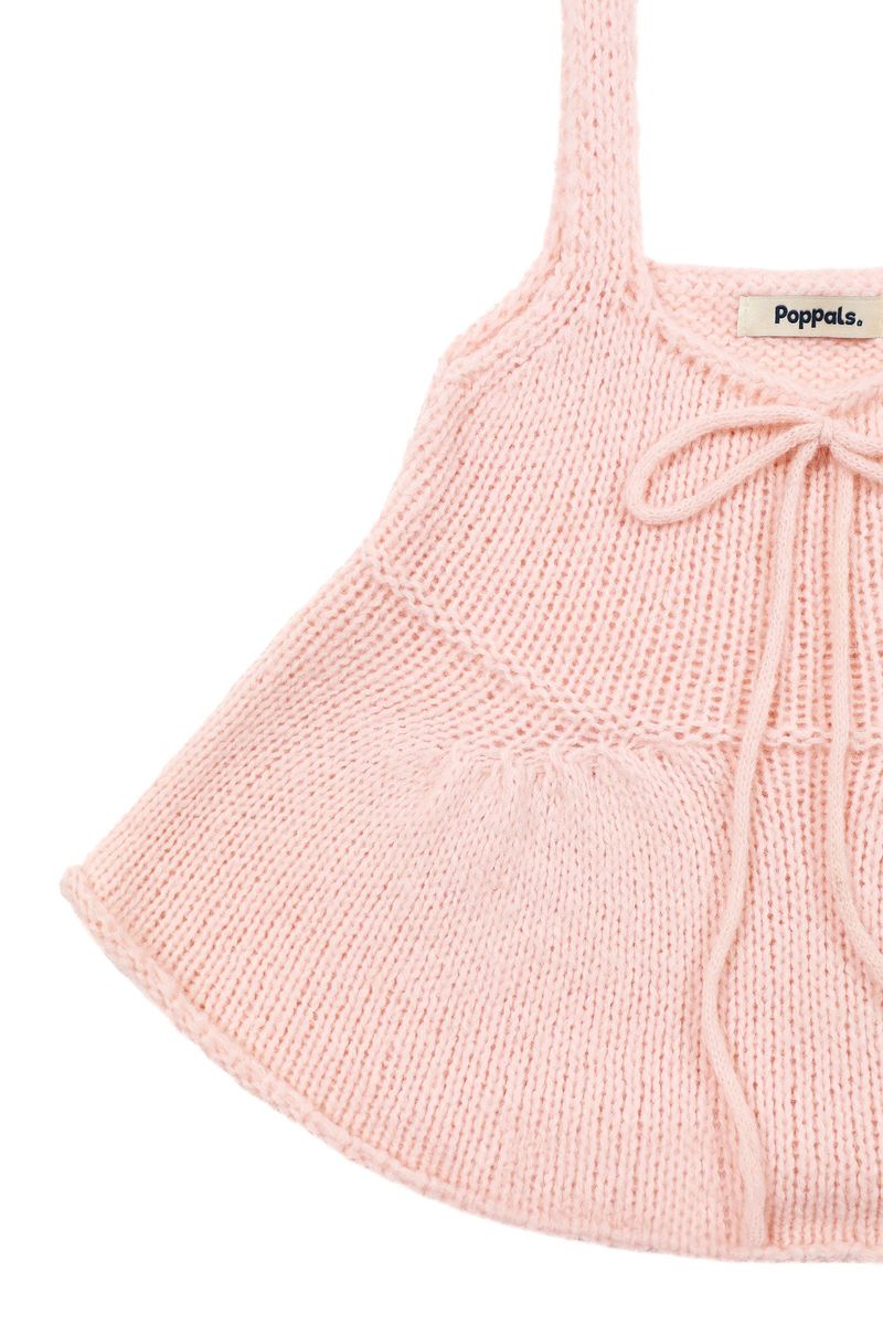 Ribbon Knit Bustier [Pink]