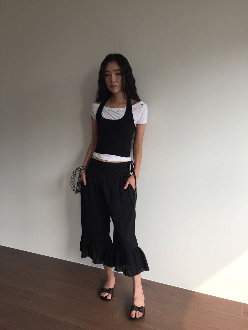 Rush Eyelet T-shirt (3color)