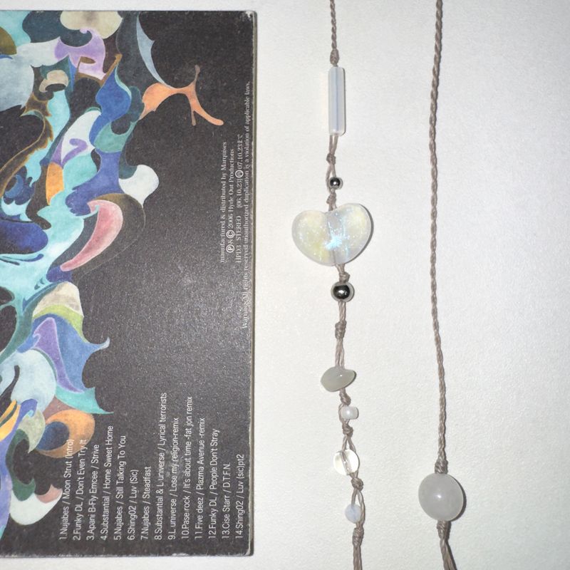 pale heart bookmark
