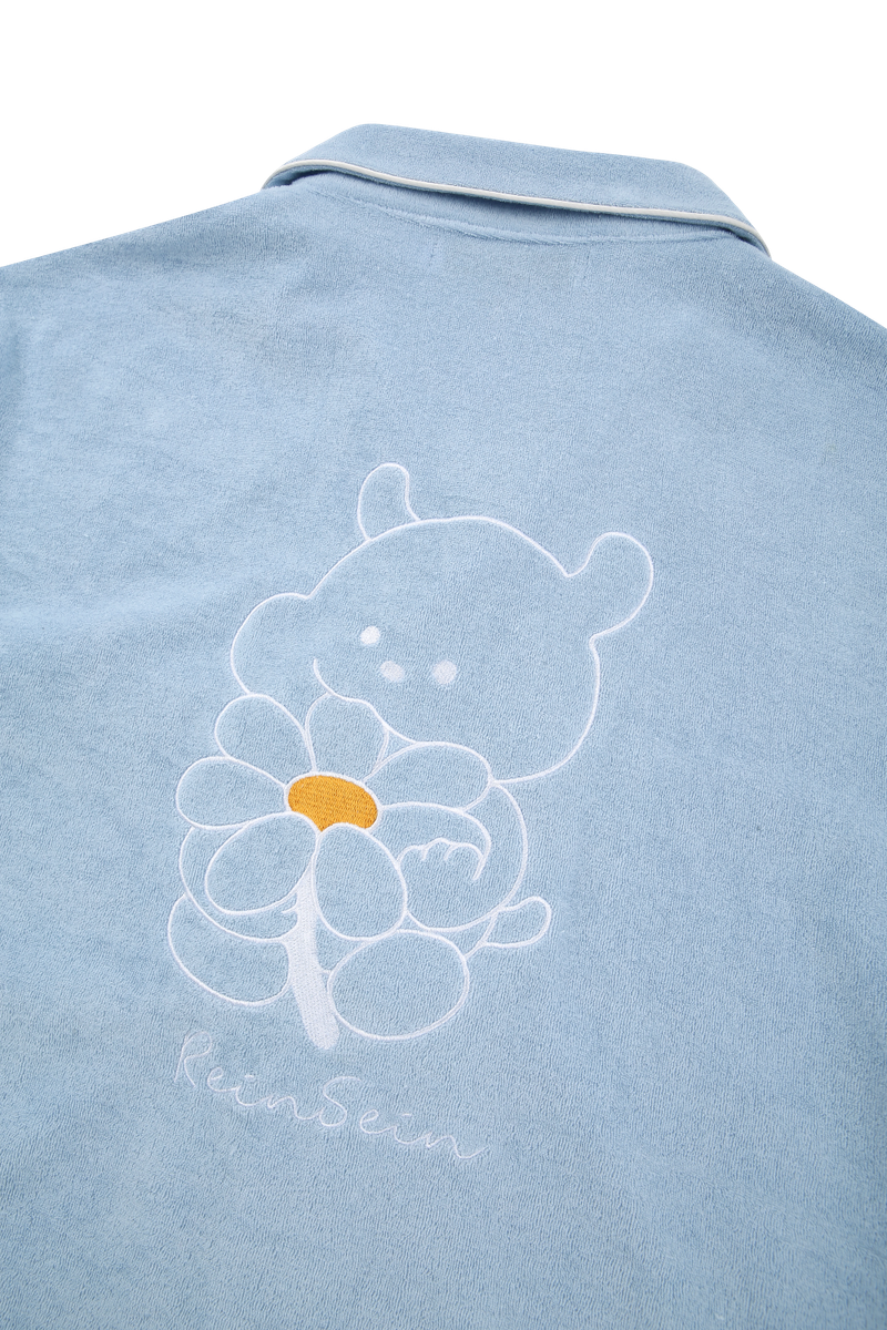FW PRS blue meommeo-i towel pajama set-up
