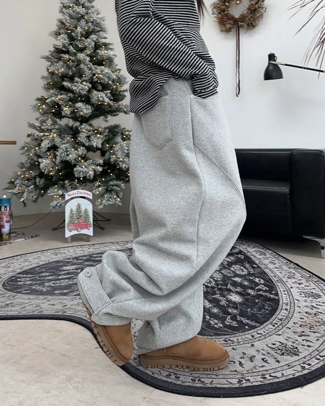 Edith Adjust Brushed Incision Pants