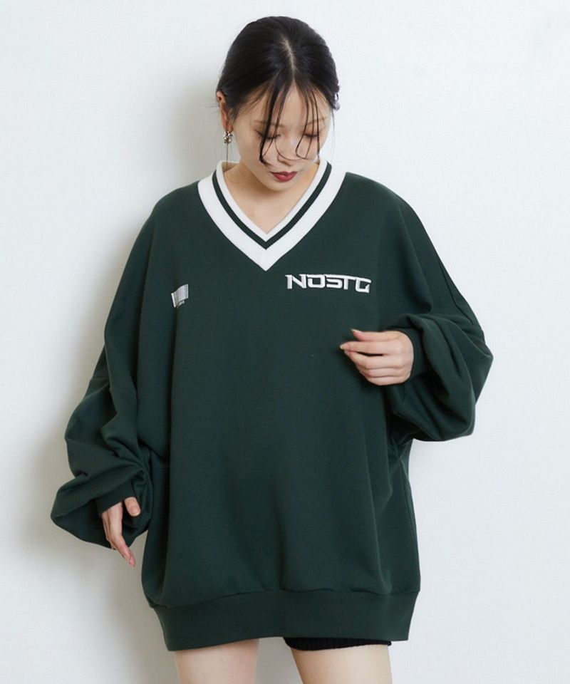 VneckラインリブPO