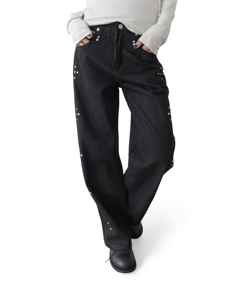Mandy Studded Straight Pants