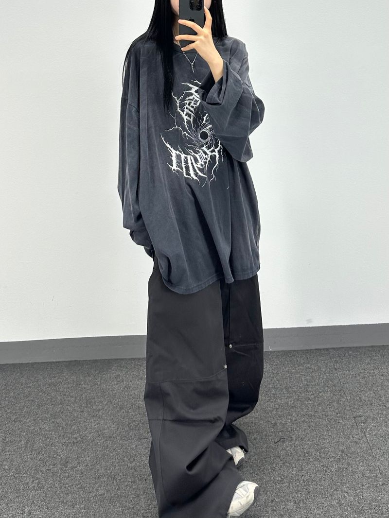 swirl washed long sleeve