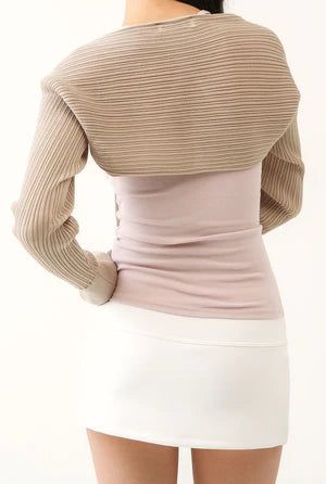【即日発送】Athletic slit skirt - white 