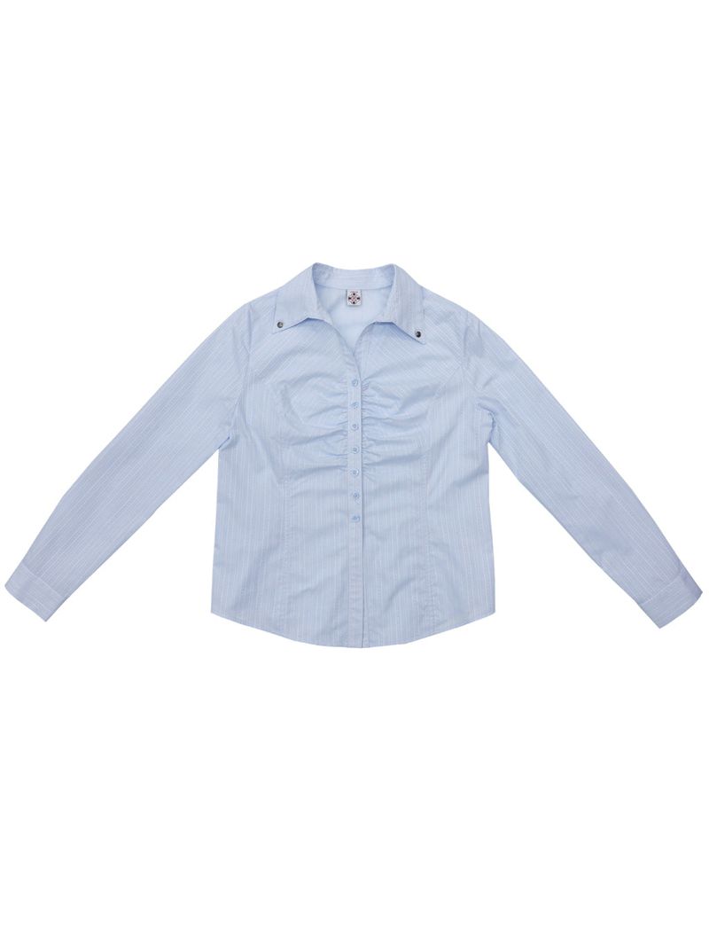 SIWL107(シウォル107)の「Silky Jacquard Shirt (Skyblue)(Tops)」