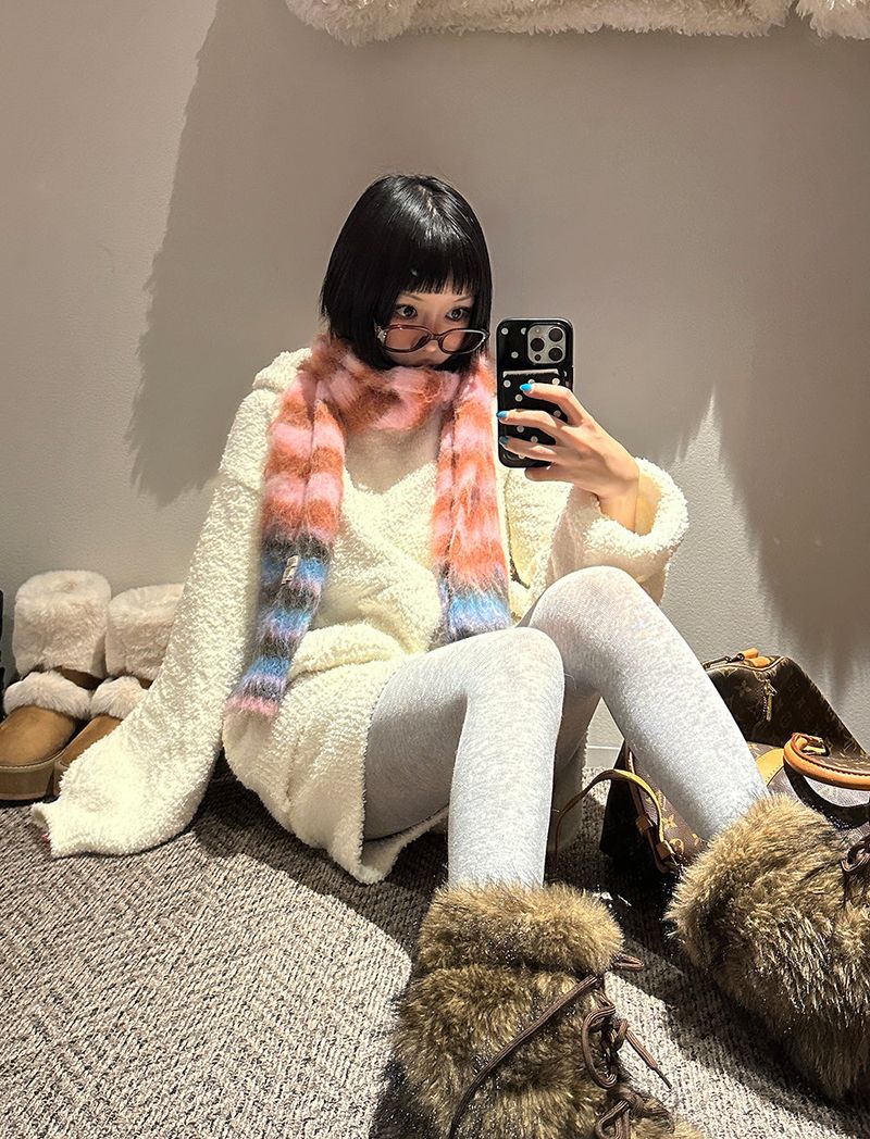 Candy Stripe Colorful muffler