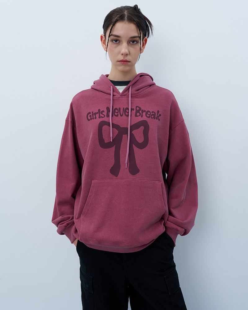 NEVER BREAK PIGMENT HOODIE-PURPLE