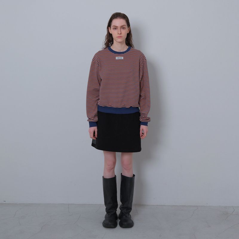 Orange/Navy Stripe Fleece MTM