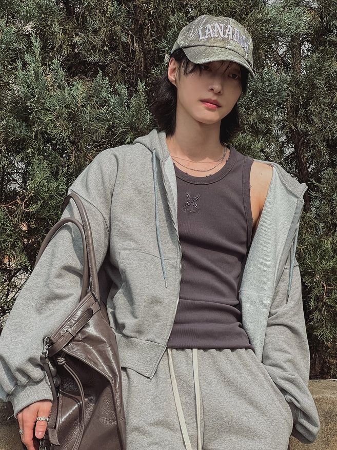 2PLAN(ツープラン)の「Tempo Crop Hoodie Zip-Up(Tops)」