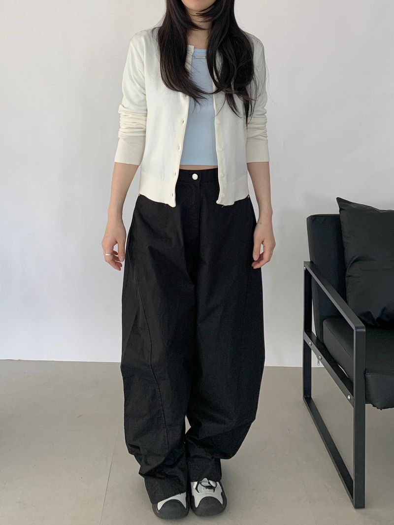 Nanore Round Neck Knit Cardigan