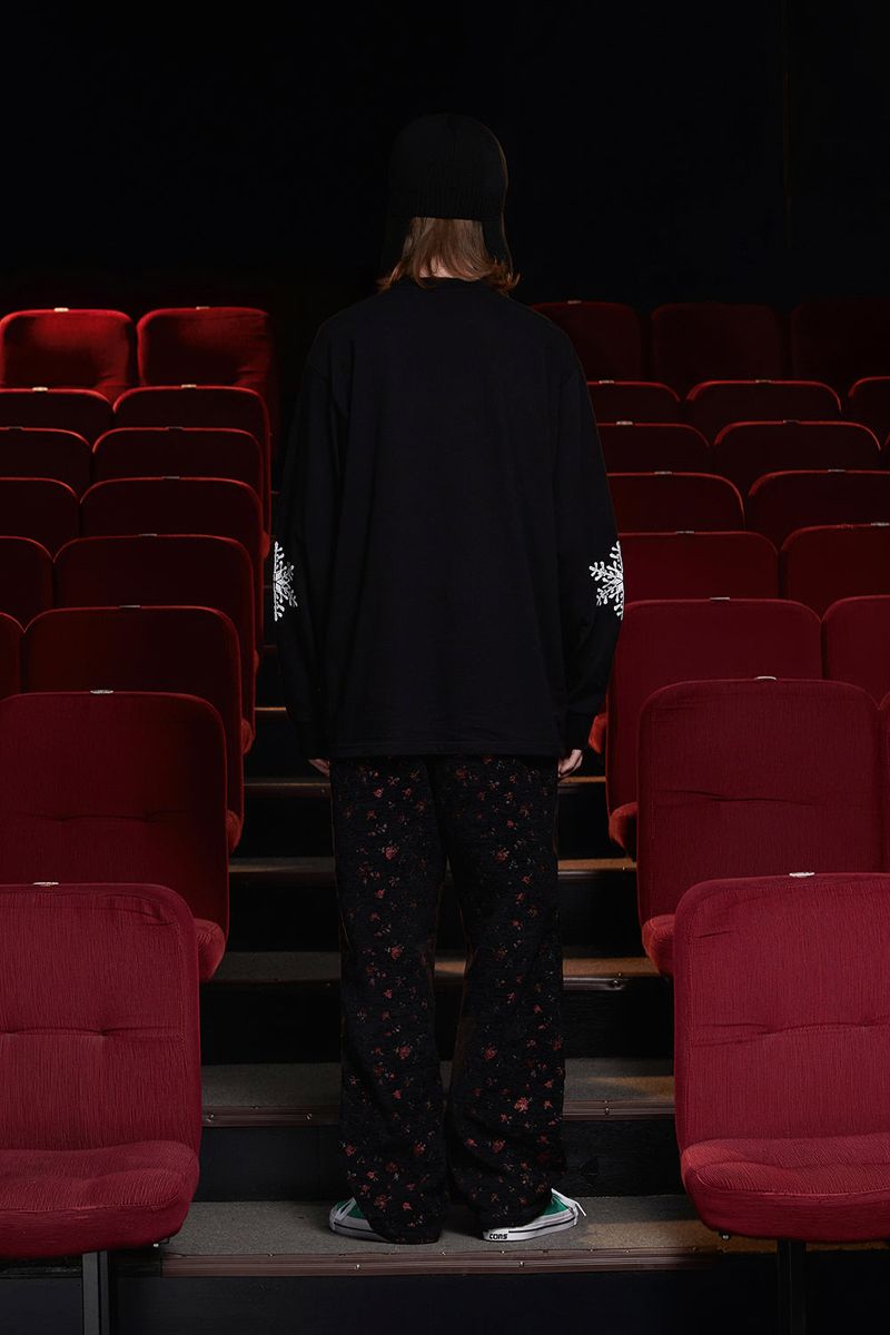 SNOW LOGO LSV T SHIRT / BLACK