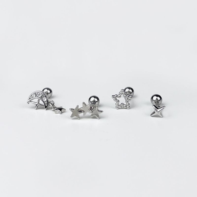 [SET] Cubic Star Milky Way Piercing