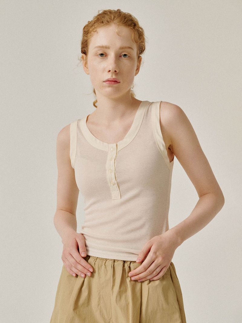 Botton sleeveless (Beige)