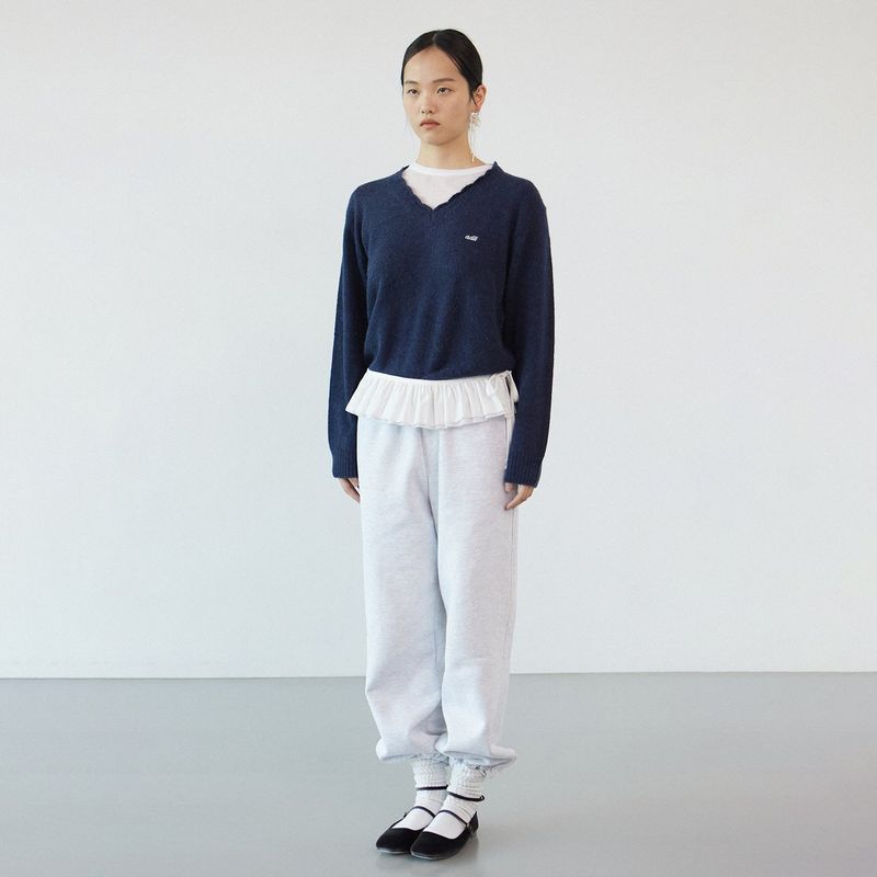 Line jogger pants_light gray