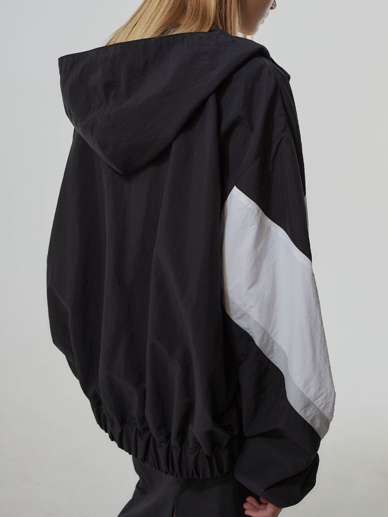 OVERFITTED MULTI COLOR HOODIE JUMPER_BLACK