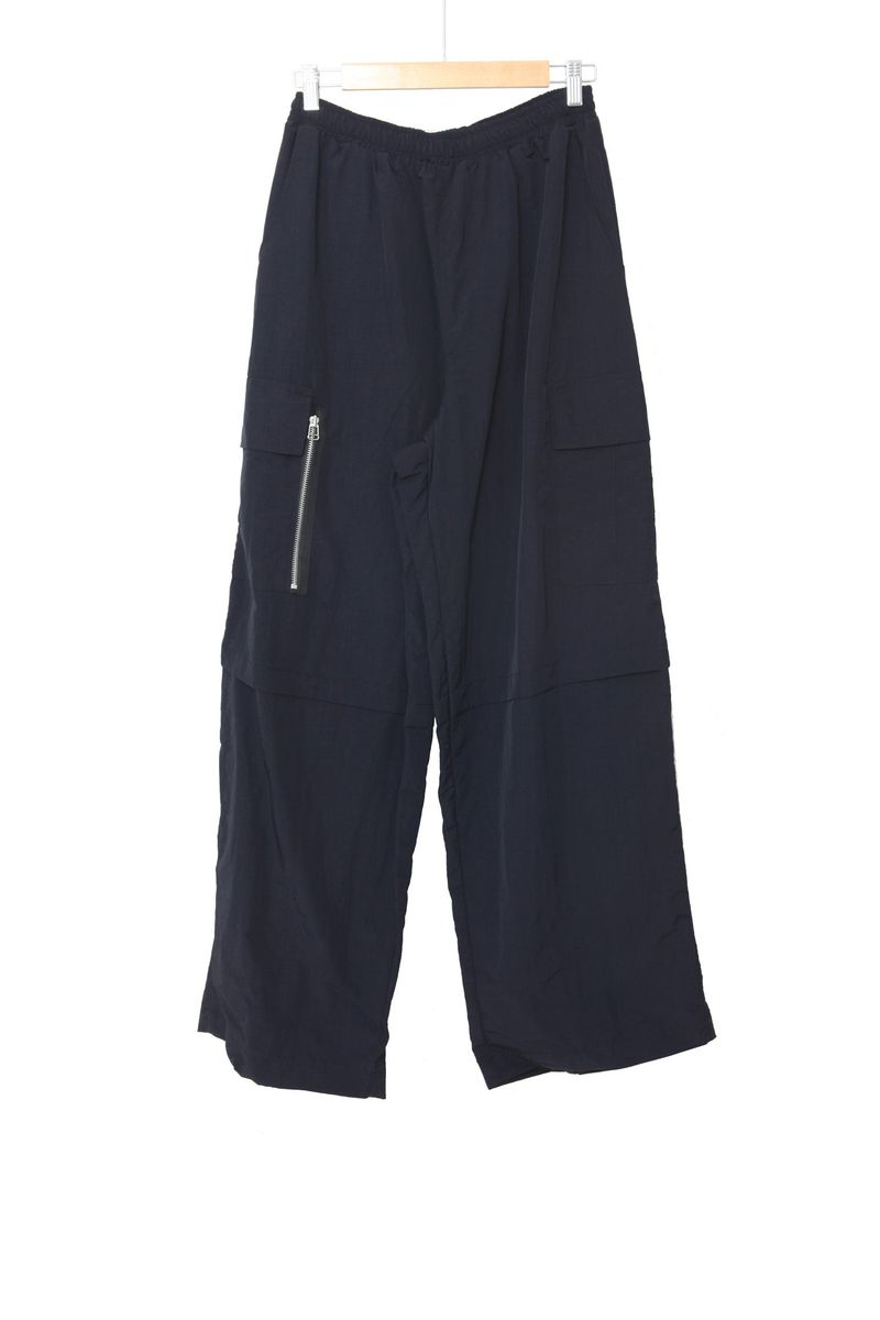 back zipper nylon cargo pants