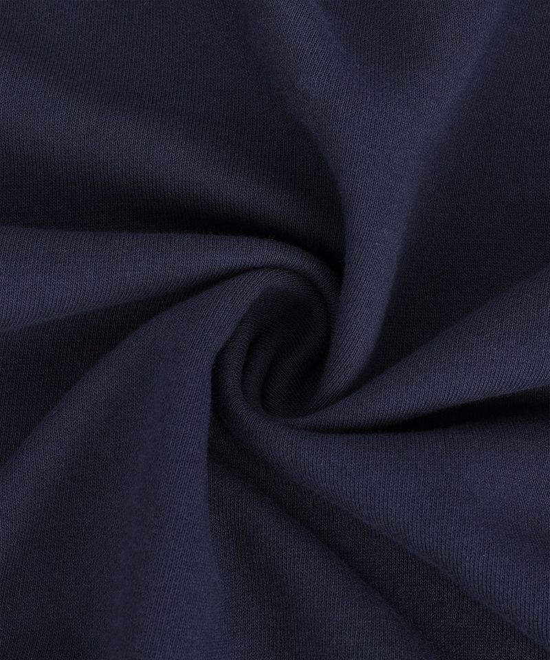 Crack Print Lettering Hooded Zip-Up - Navy