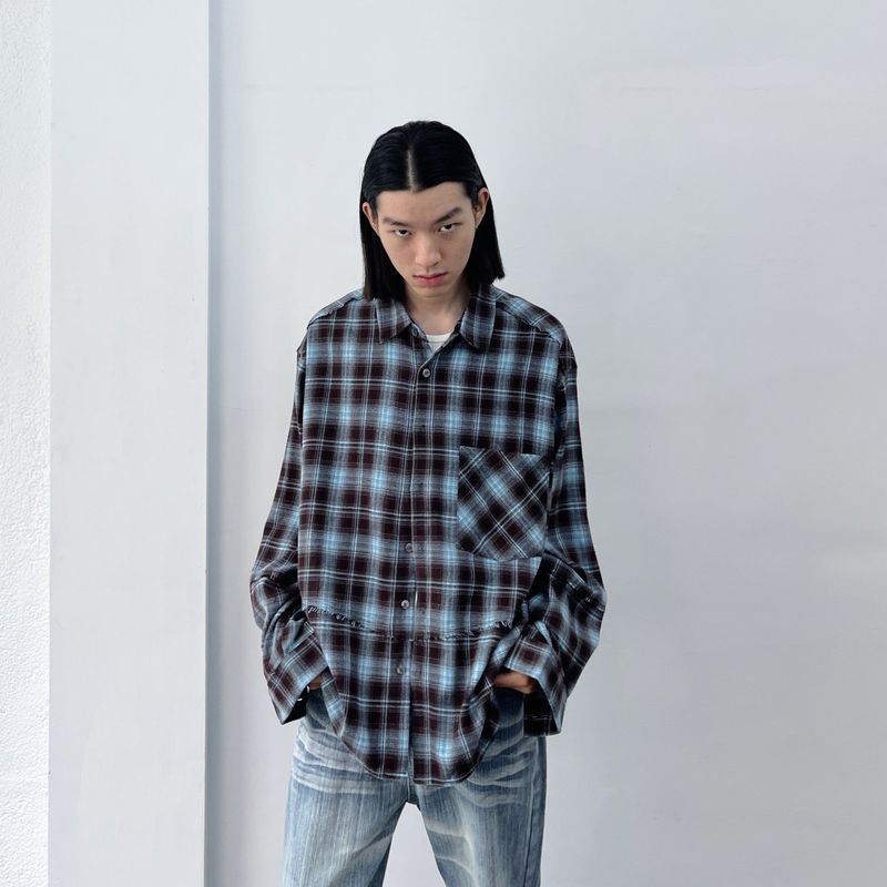 Patchwork Check Shirt