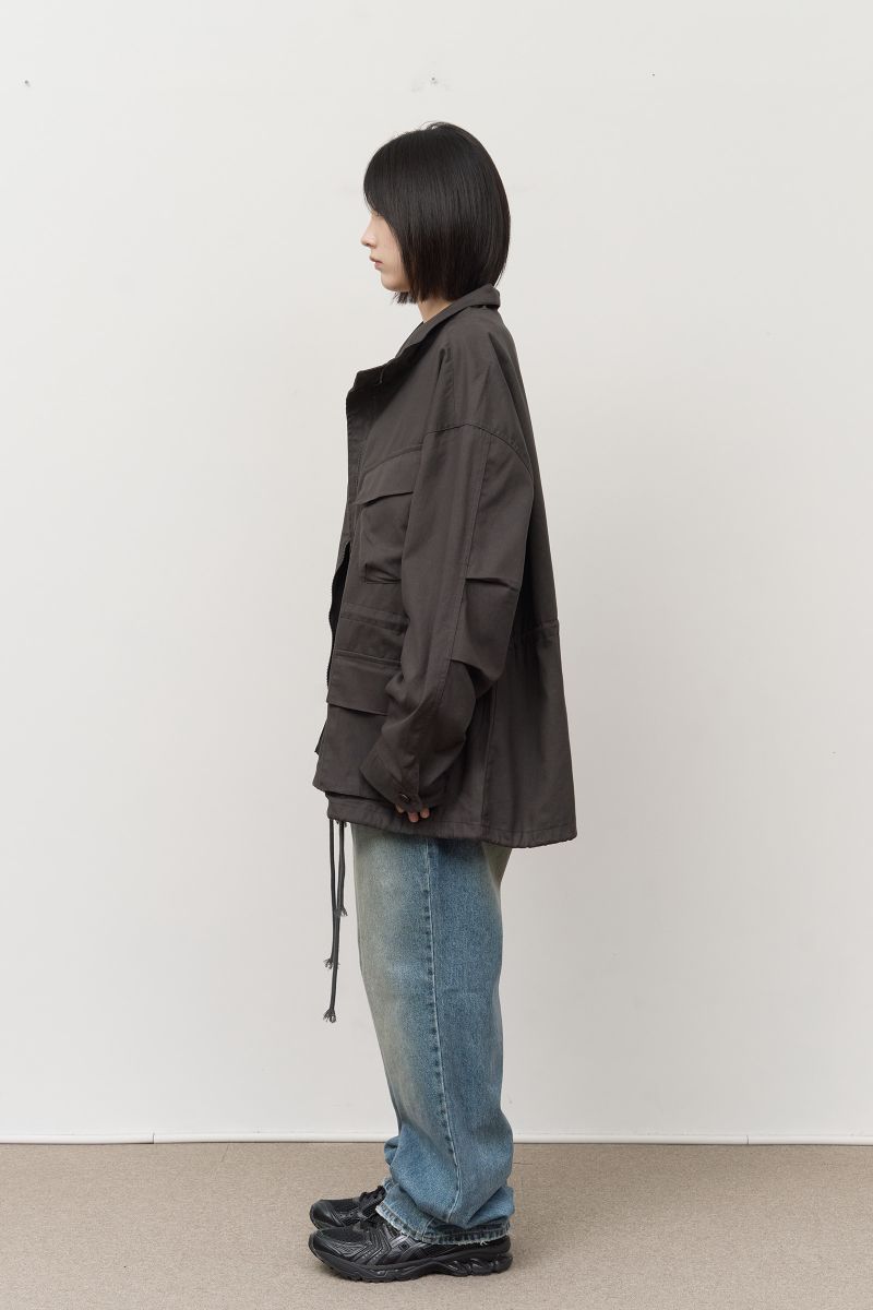 Slom Slash Button Denim