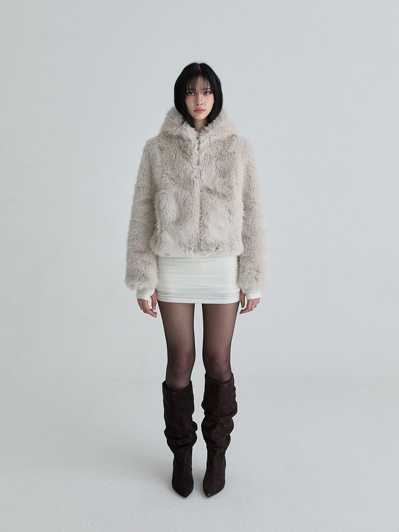 Hoodie fur jumper (Gray)