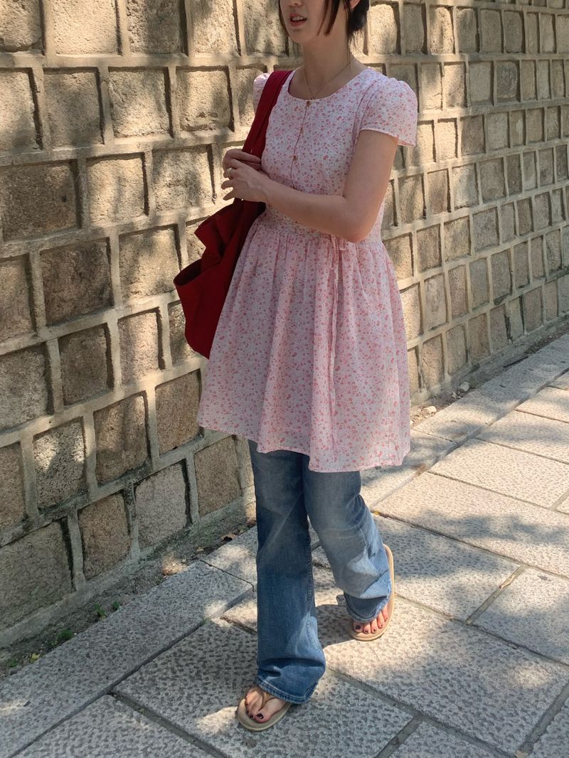  [made by fling] picnic flower mini one-piece