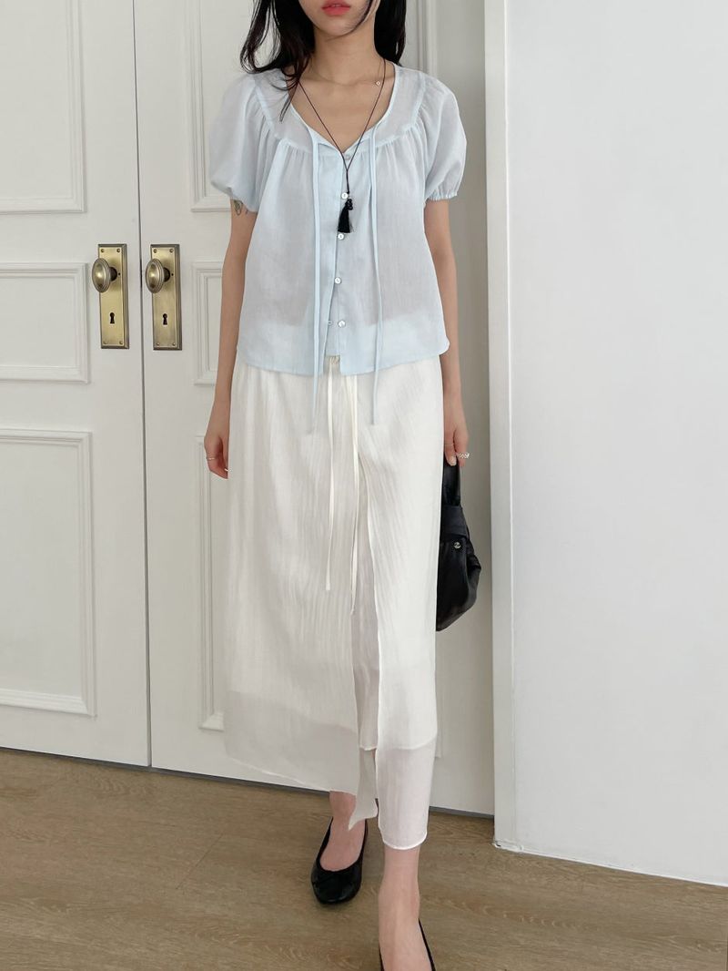 Radi Chiffon Layered Wrap Skirt