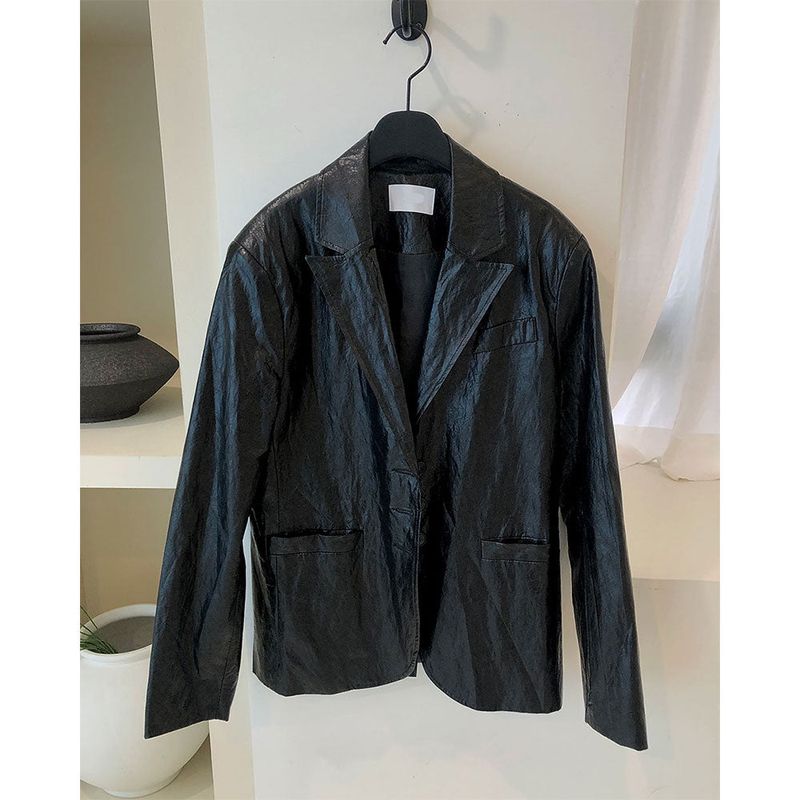 Over Leather Jacket