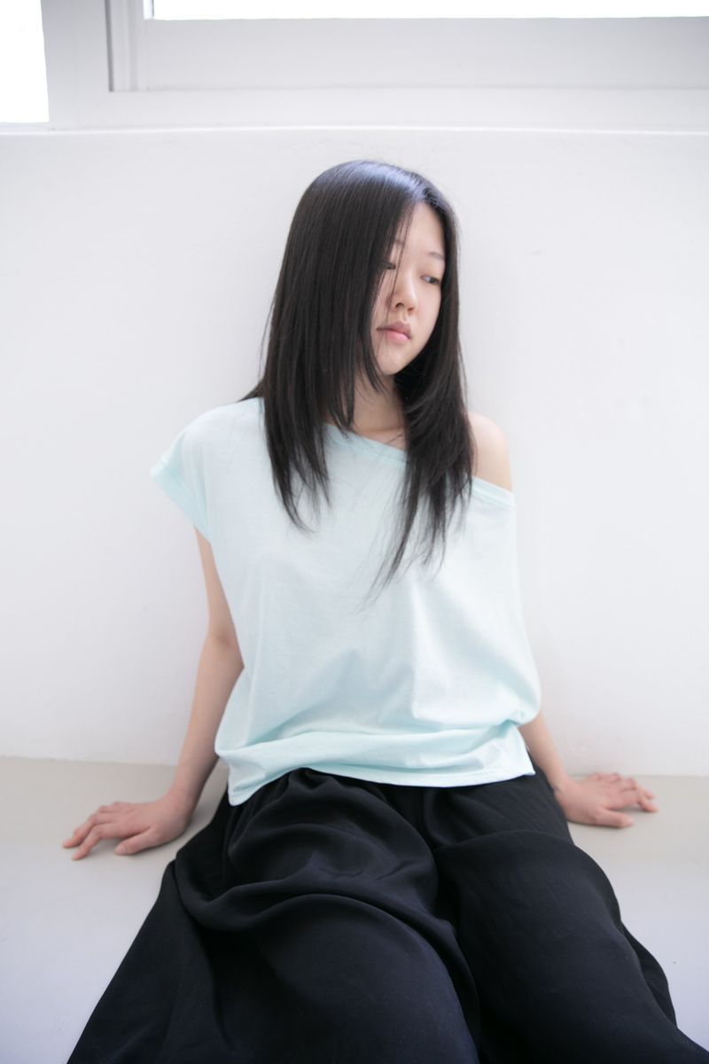 omoosoohy（オムスヒ）の「light mint off boatneck t(4colors)（Tops）」