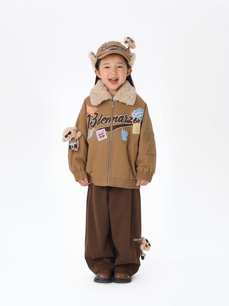 13DE MARZO（トレセ・デ・マルゾ）の「13DE MARZO BabyBear Travel Badge Jacket Brown（Jackets/Outerwear）」