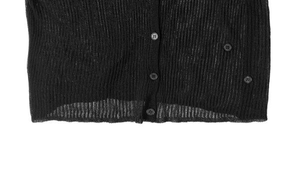 Oppo Two-Way Button Ribbed Knit Cardigan