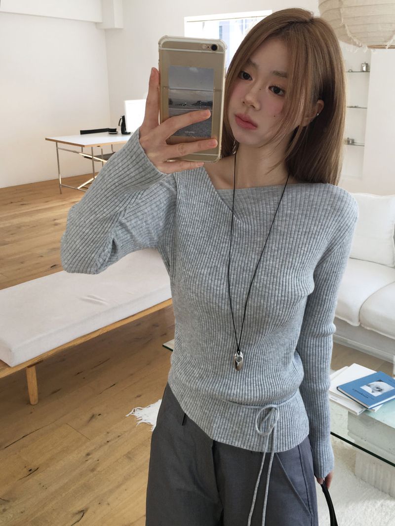 Amour drape knit