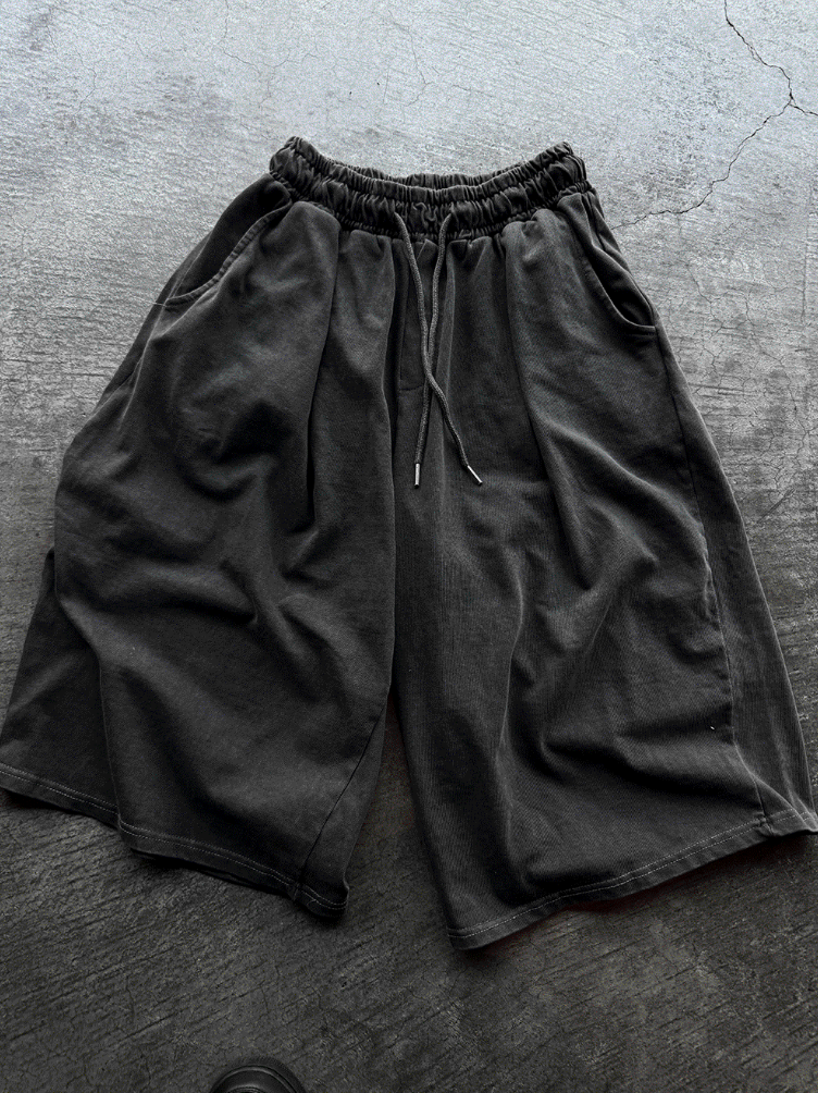 Pigment Silver Charcoal Bermuda Training Pants
