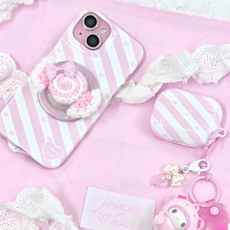 Candy stripe phone case - hard 