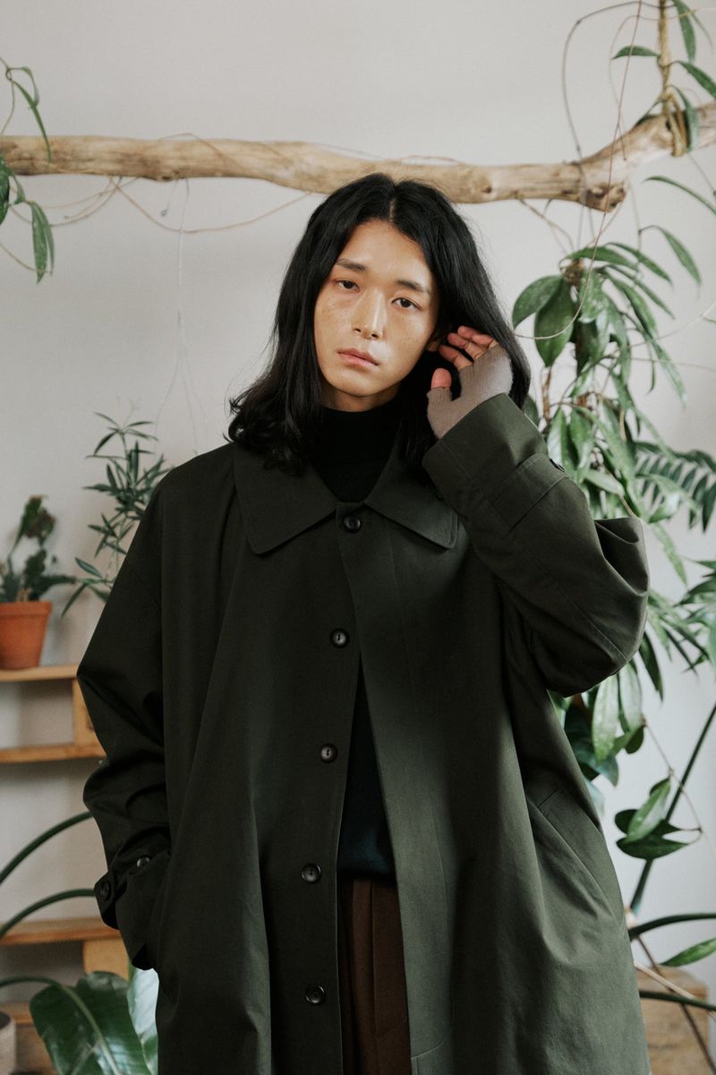 unisex mac coat khaki