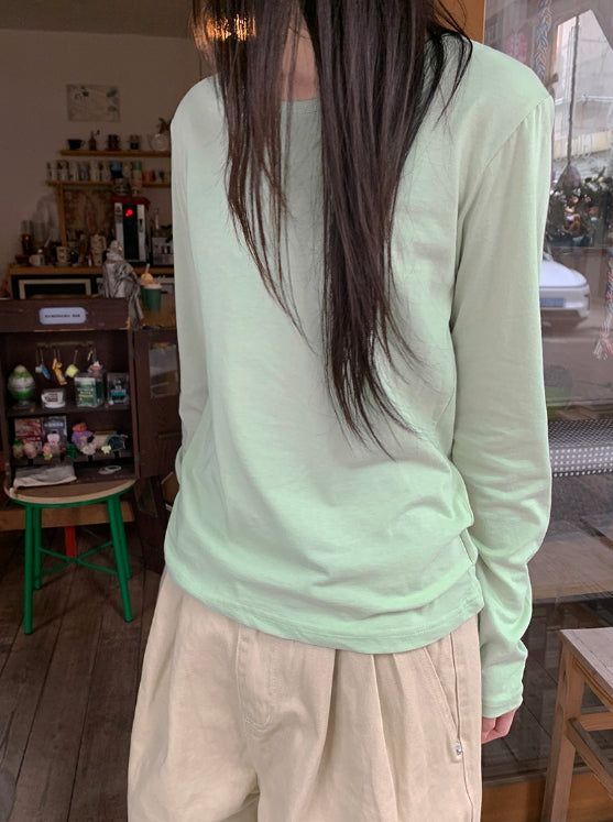 26SS★ [BAONHAUS] Seden Modal Layered Round T-shirt