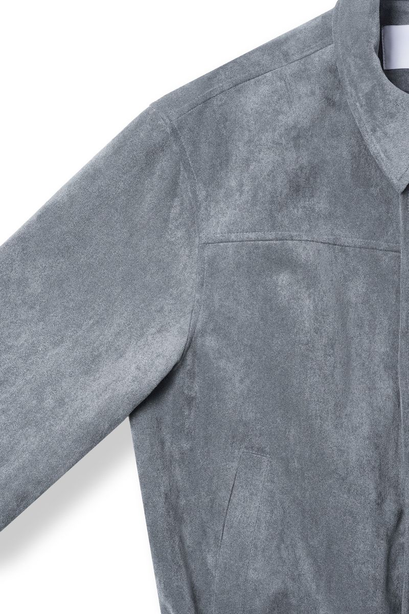 low cropped suede jacket (3colors)