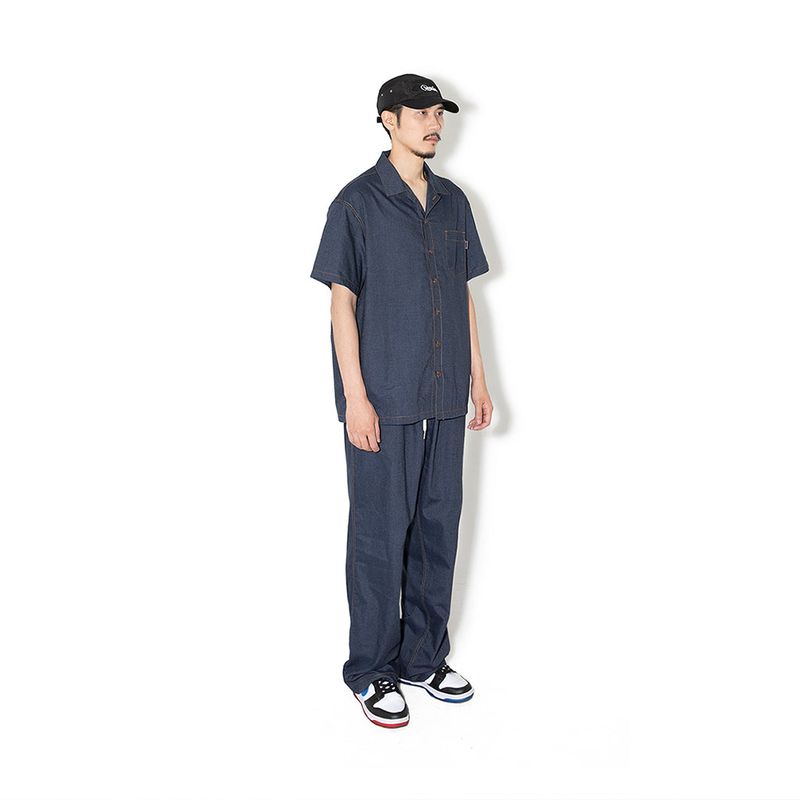 INDIGO FAKE DENIM SHIRTS