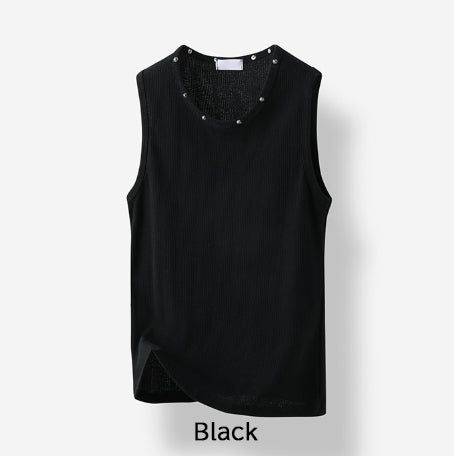 Node Stud Ribbed Sleeveless