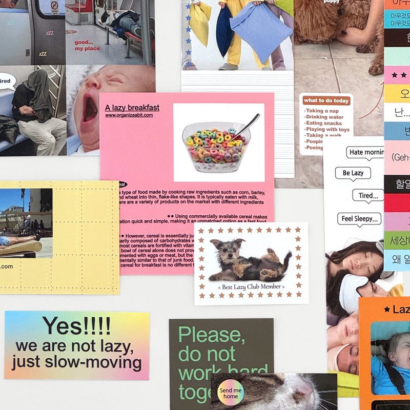 oab lazy pack / scrap sticker set