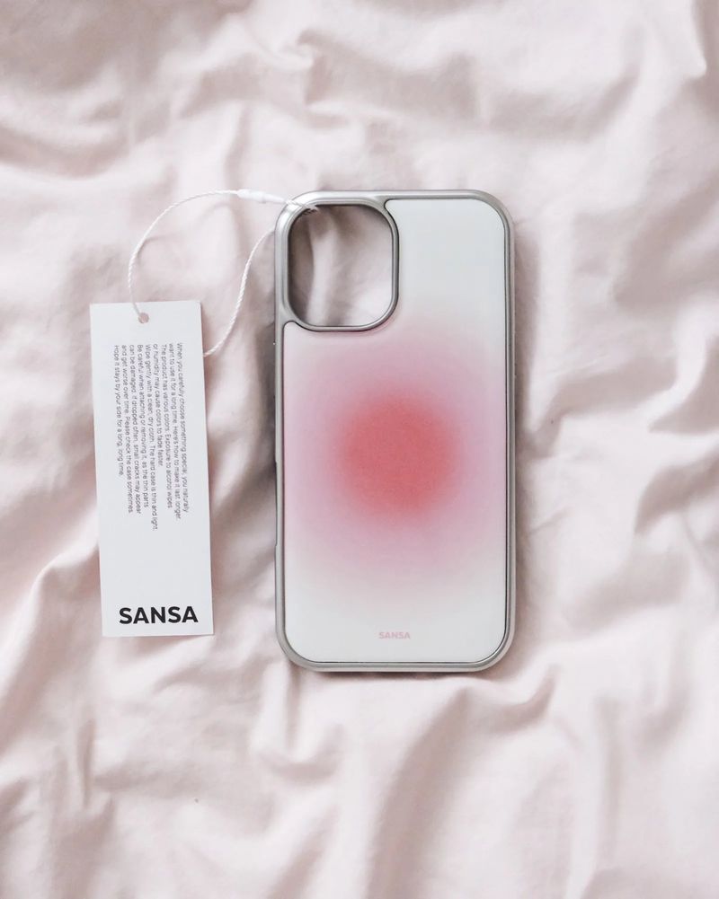 モーニング ピーチ シルバー アイフォン ギャラクシー ケース(Basic)