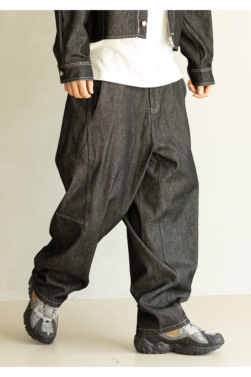CURVED BALLOON DENIM MFHJP001-BK