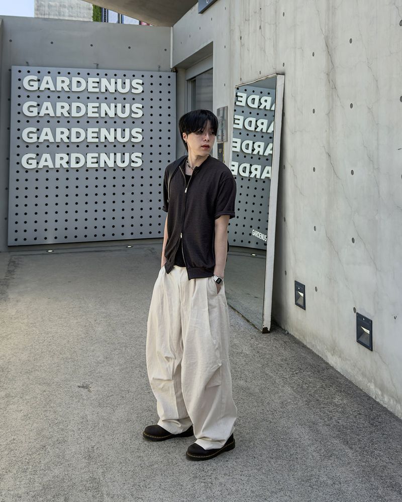 Aven Linen Two-Tuck Wide Pants