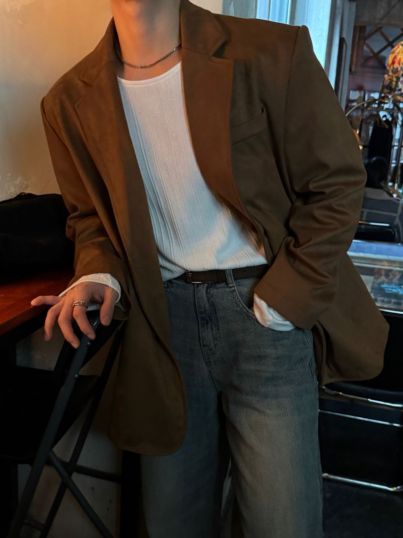 Brunch suede blazer jacket