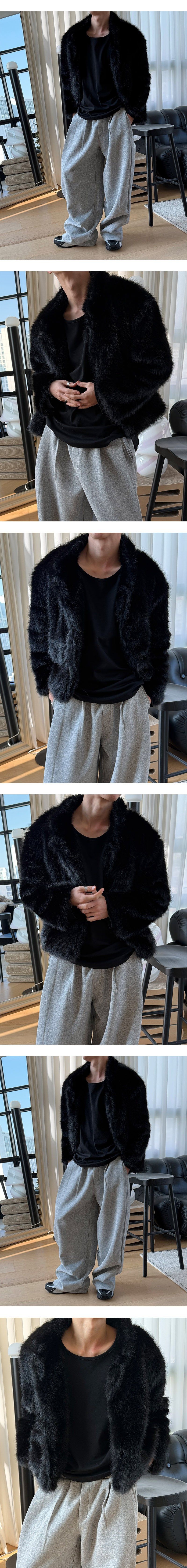 [Unisex] Off fur jacket