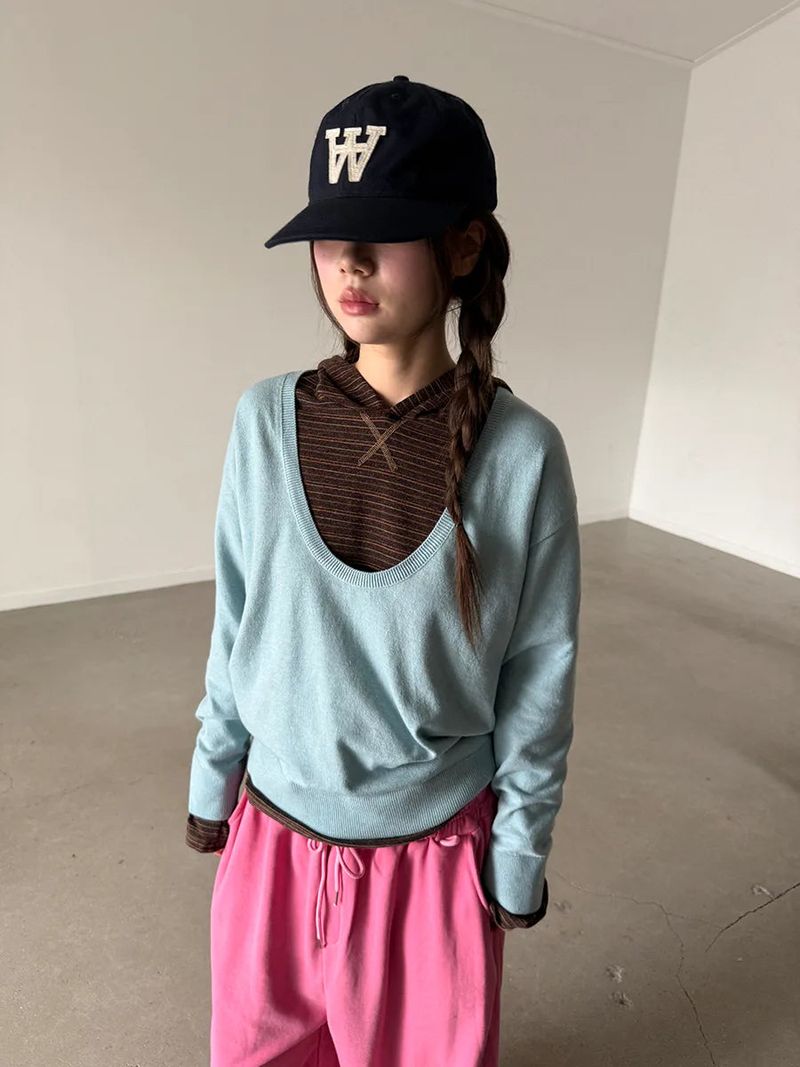 tension stripe hood T